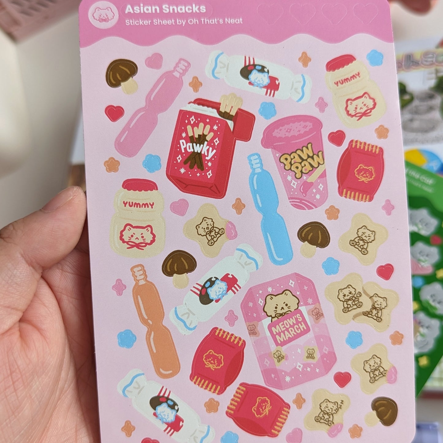 Asian Snacks Sticker Sheet (Glossy)