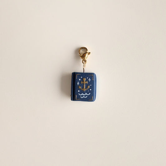 Blue Nautical Book Charm