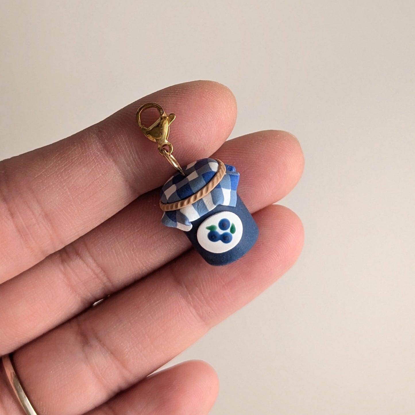 Blueberry Jam Jar Charm