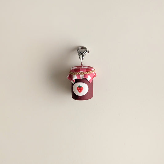 Strawberry Jam Jar Charm
