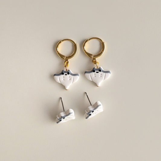 Mini Stingray Earrings (Dangle + Studs)