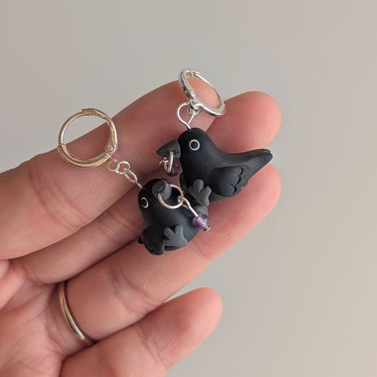 PRE-ORDER • Crow & Trinket Earrings