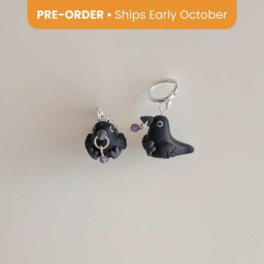 PRE-ORDER • Crow & Trinket Earrings