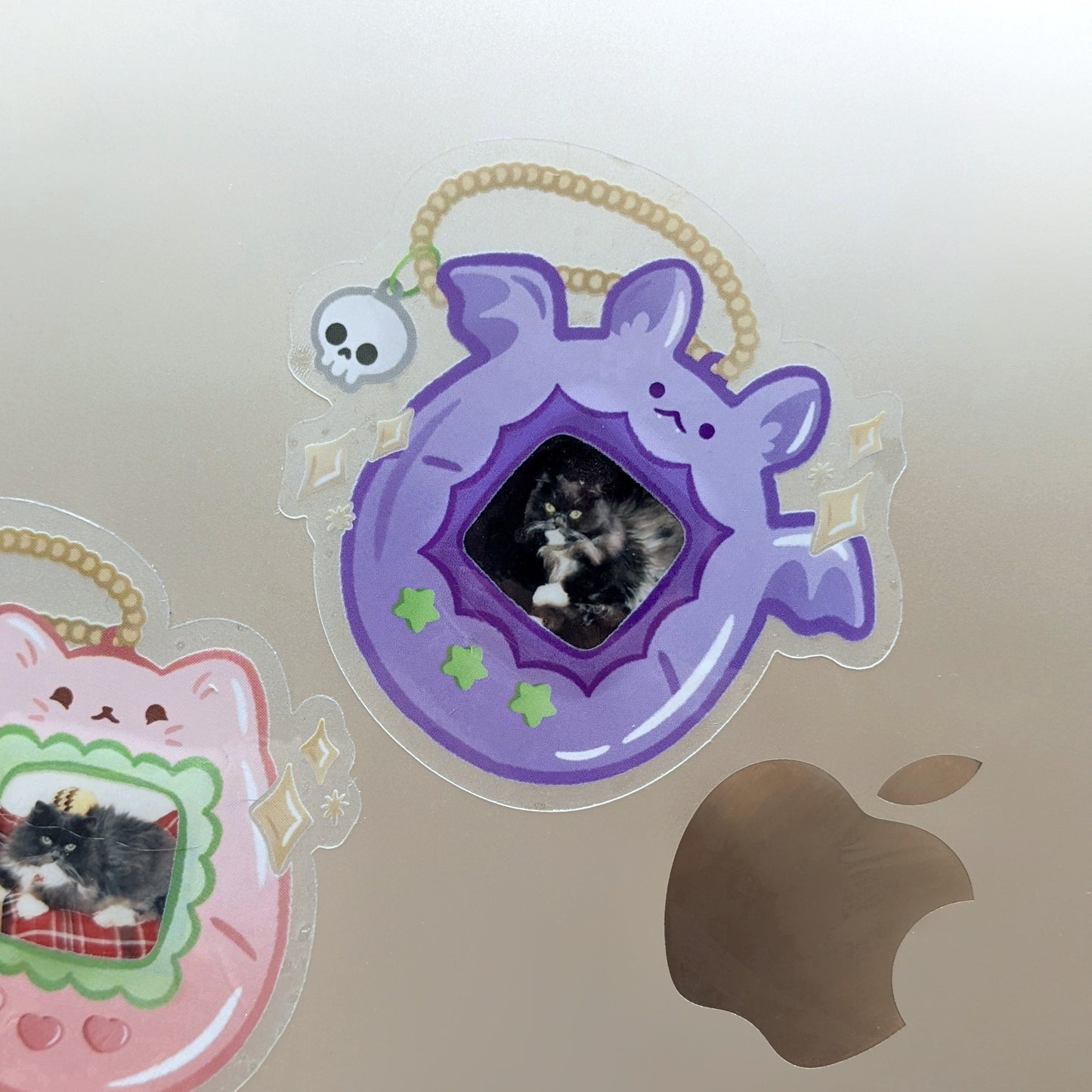 Bat Virual Pet Frame Sticker (Clear)