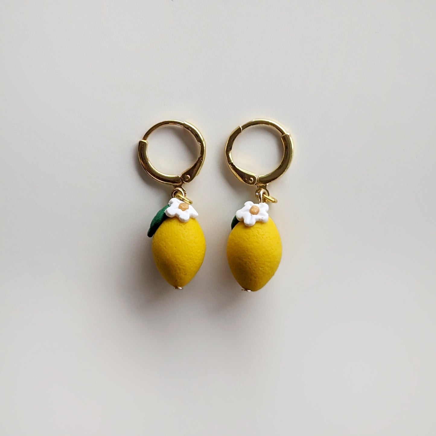 Lemon Bead Earrings