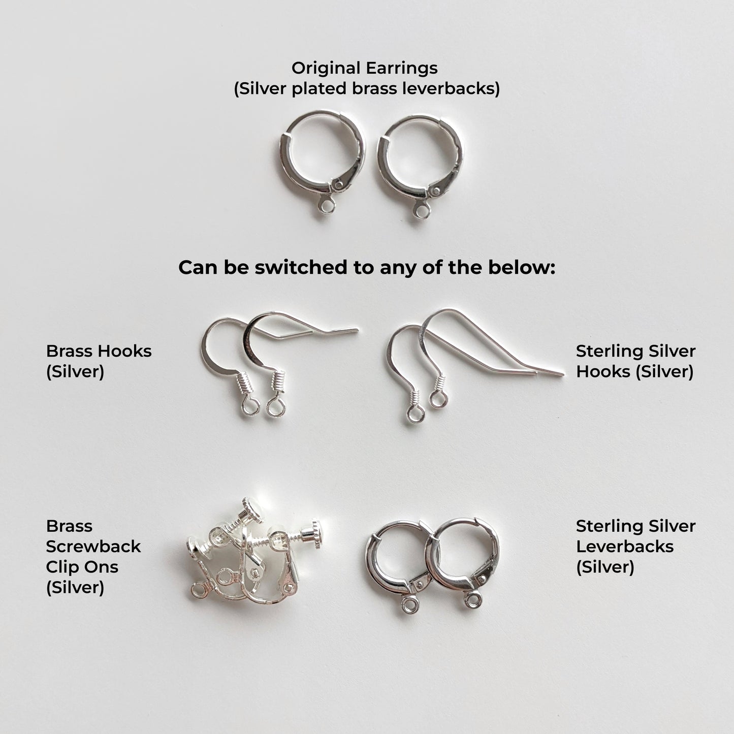 *ADD-ON* Dangle Earring Hardware Upgrade