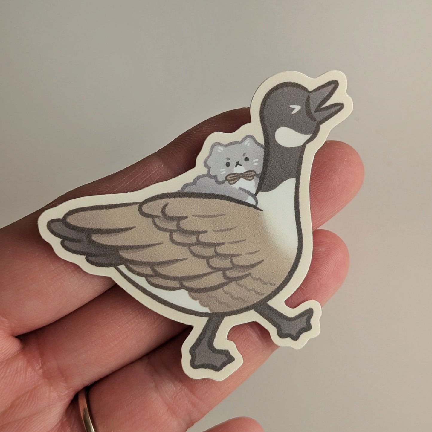 Angry Goose Sticker (Matte)