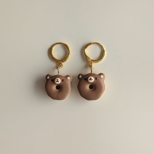 Bear Donut Earrings