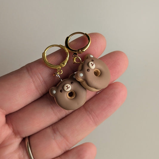 Bear Donut Earrings