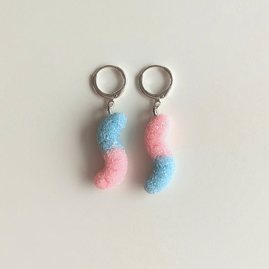 Sour Gummy Worm Earrings