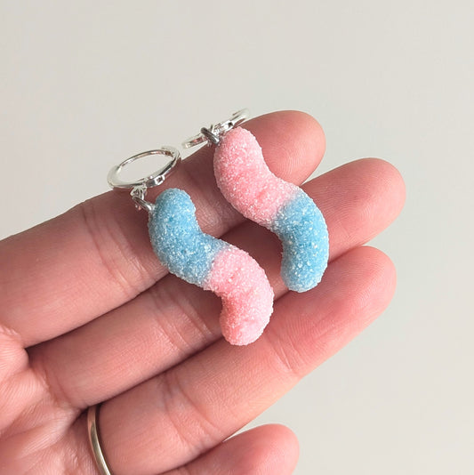 Sour Gummy Worm Earrings