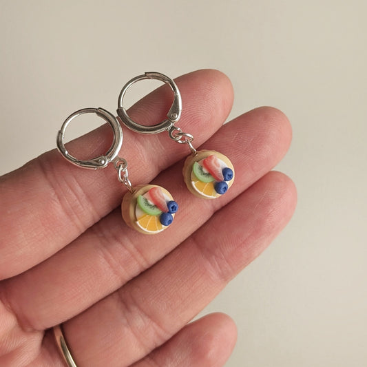 Mini Fruit Tart Earrings