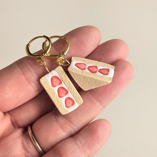 Fruit Sando (Strawberries) Earrings