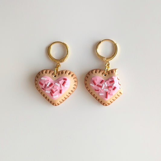 Heart Toaster Pastry Earrings
