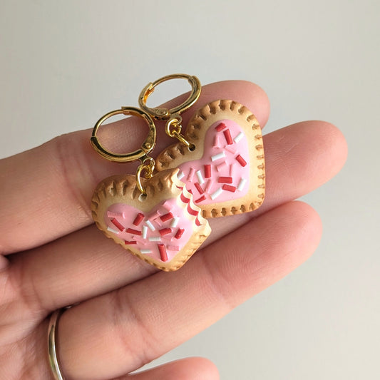Heart Toaster Pastry Earrings