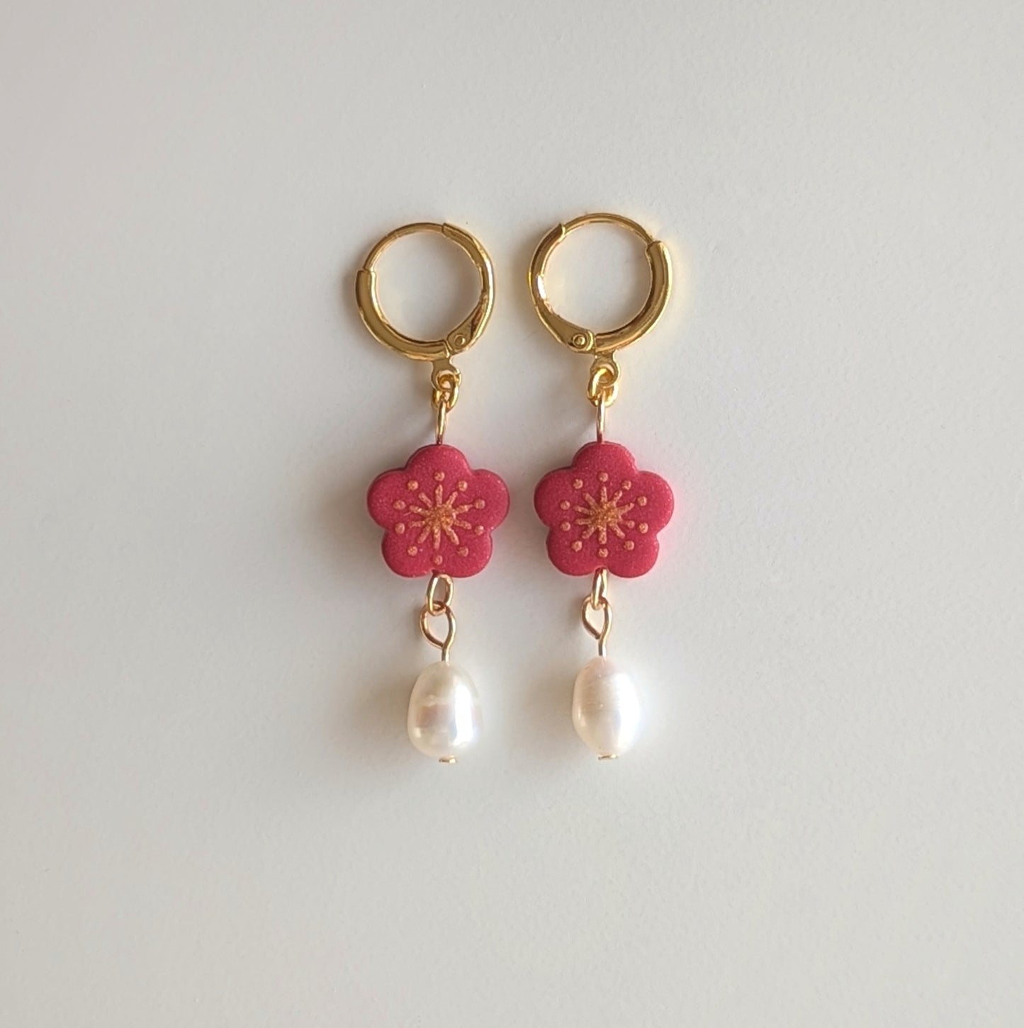 Flower & Pearl Earrings