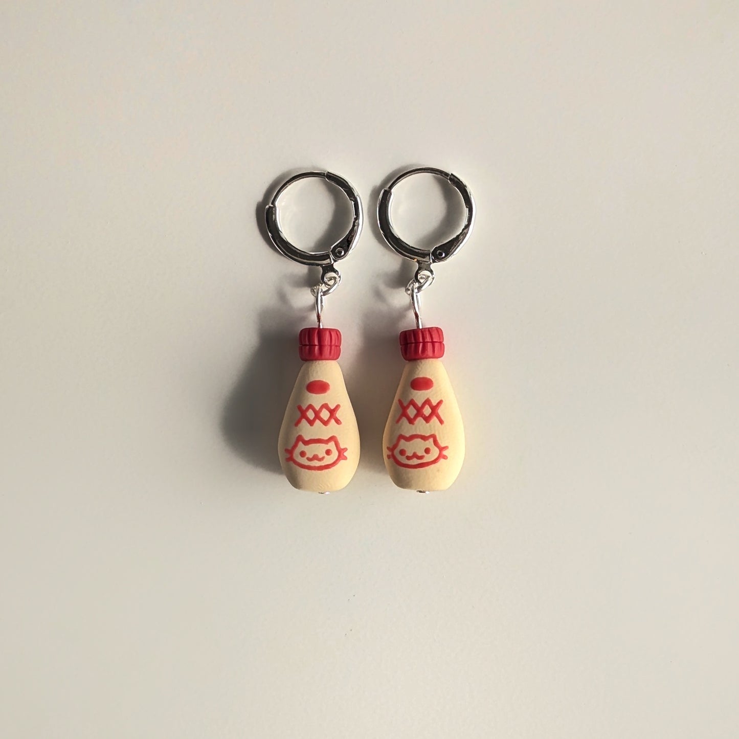 Meow Mayo Bottle Earrings