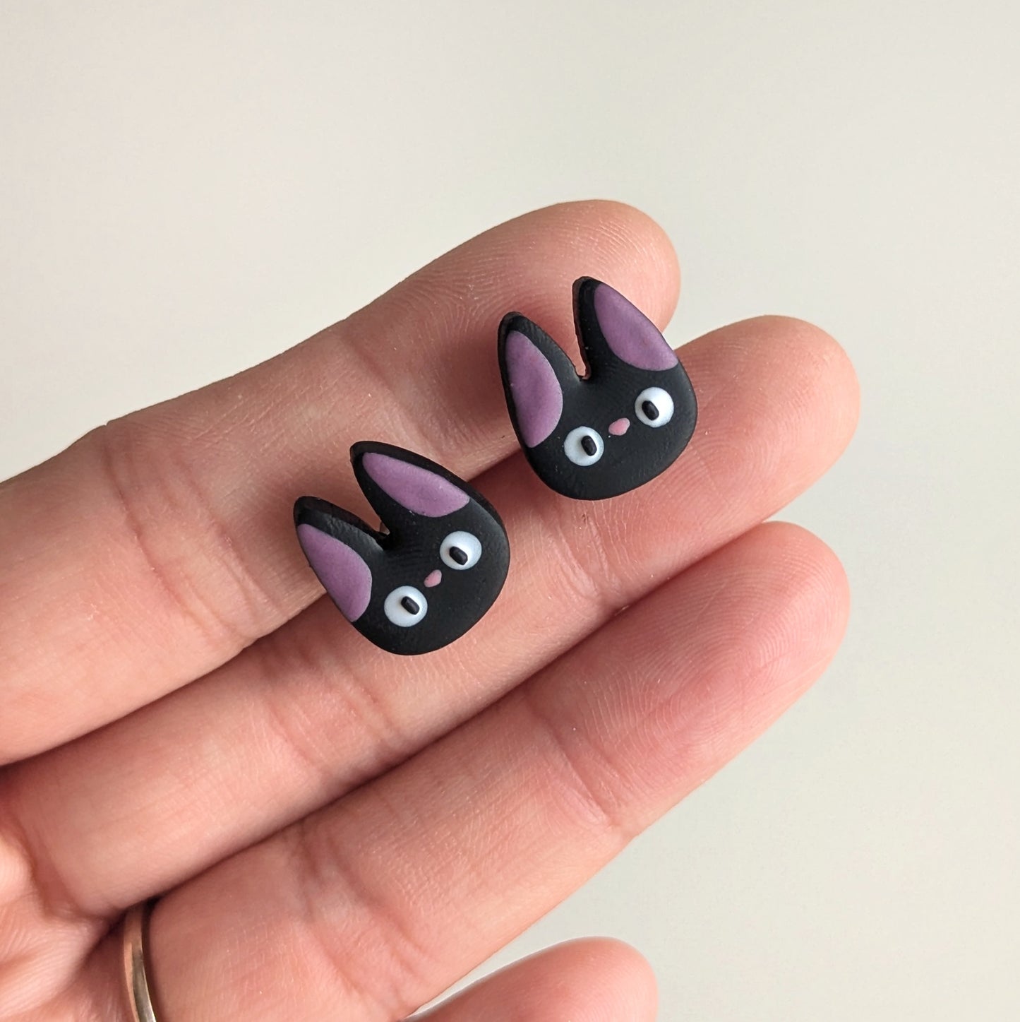 Black Cat Earrings (Dangle + Studs)