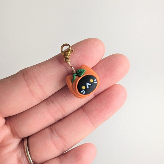 Pumpkin Cat Charm