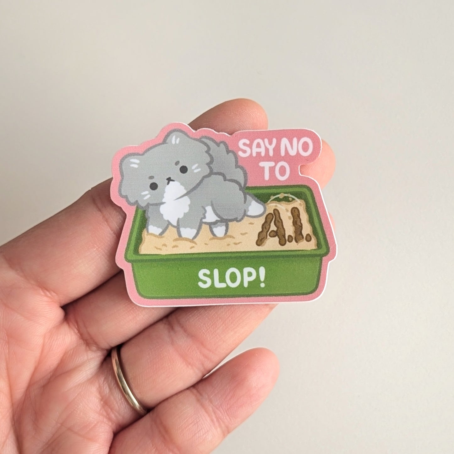 Say No to A.I. Sticker (Matte)
