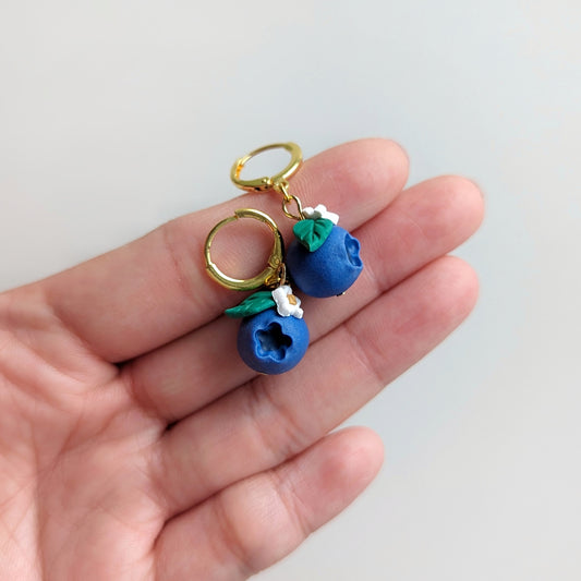 Blueberry Bead Earrings