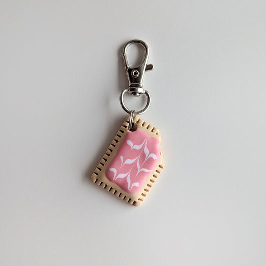Strawberry Toaster Pastry Keychain