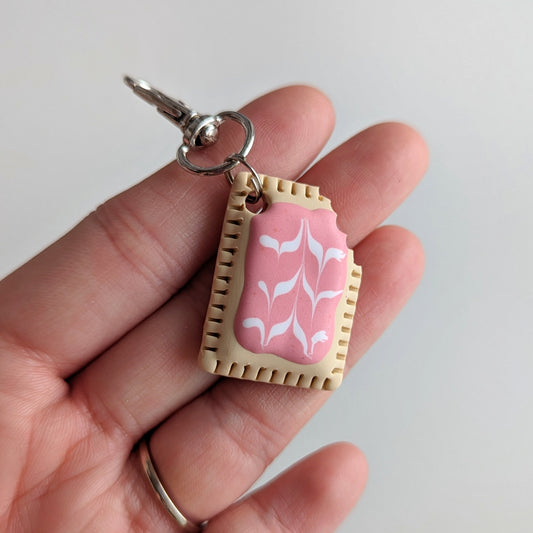 Strawberry Toaster Pastry Keychain