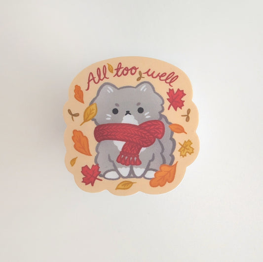 Red Scarf Miyagi Sticker (Matte)
