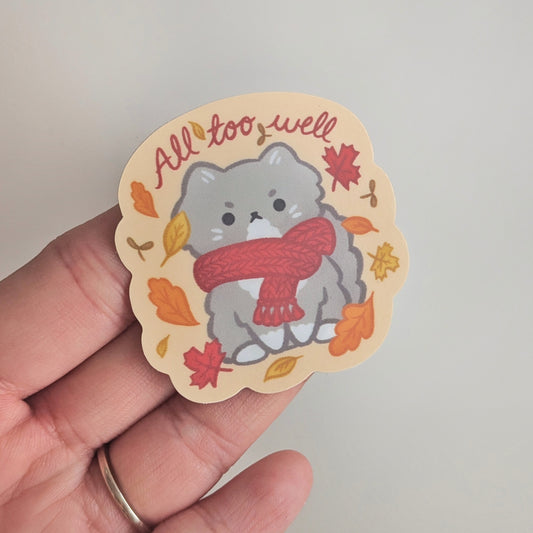 Red Scarf Miyagi Sticker (Matte)