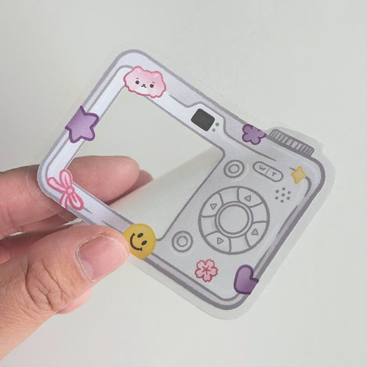 Digital Camera Frame Sticker (Clear)