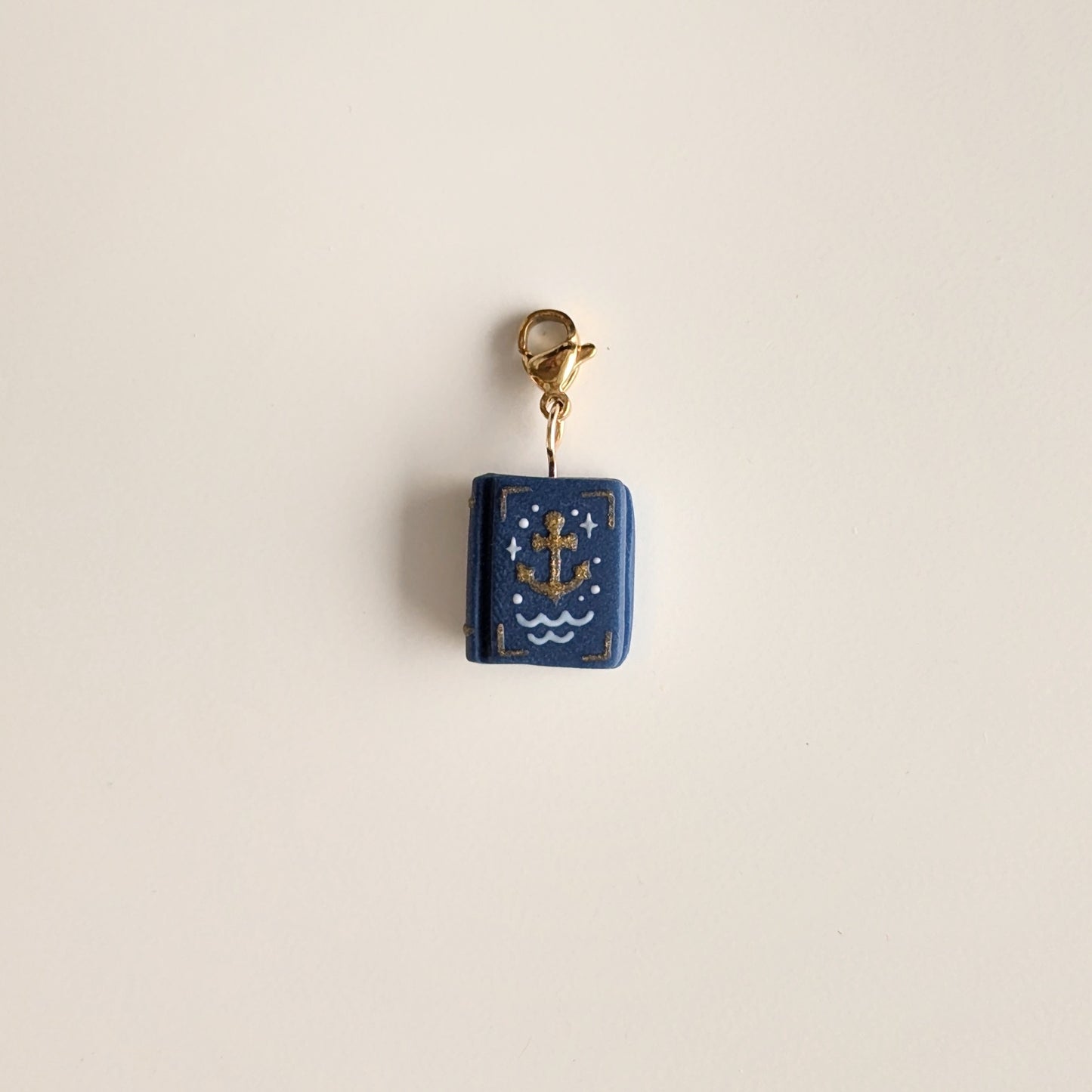 Blue Nautical Book Charm