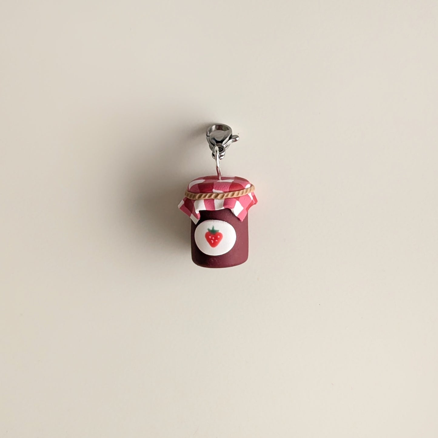 Strawberry Jam Jar Charm