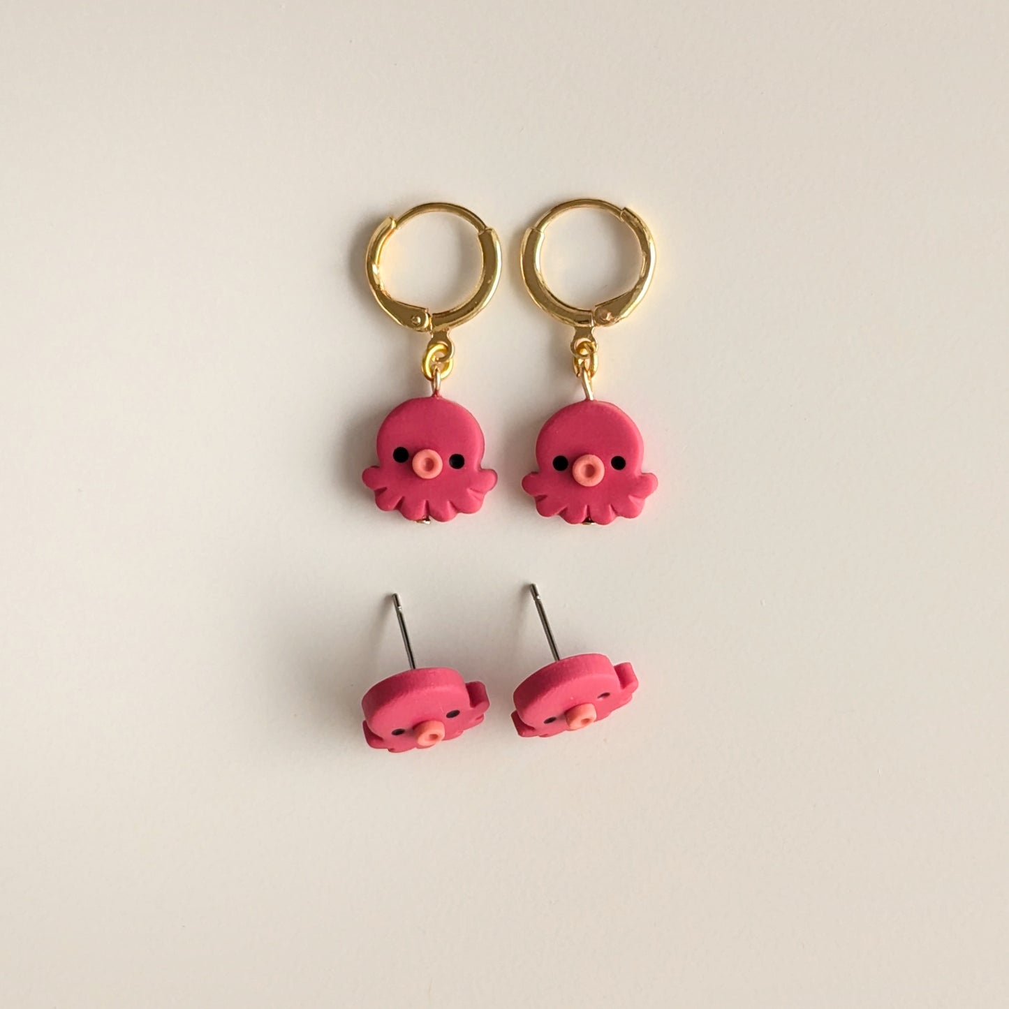 Mini Octopus Earrings (Dangle + Studs)