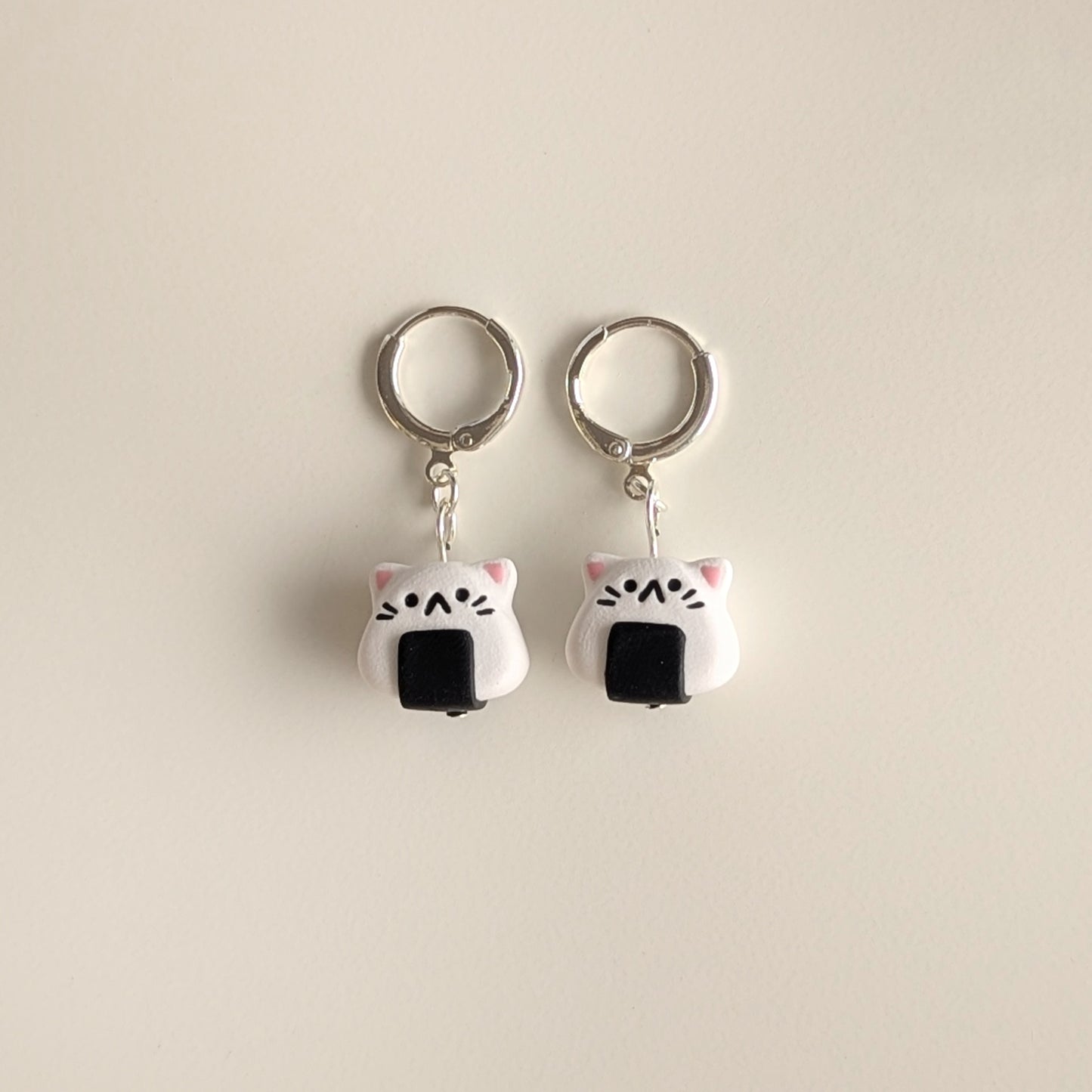 Cat Onigiri Earrings