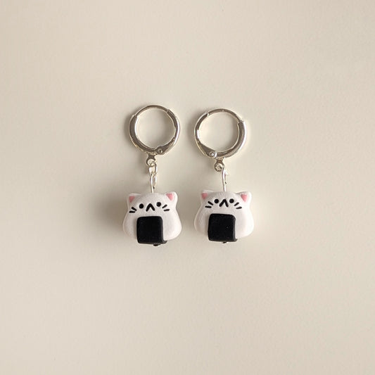 Cat Onigiri Earrings
