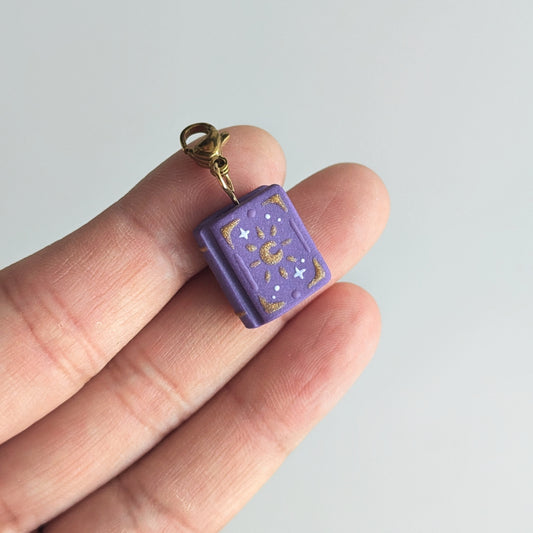 Purple Celestial Book Charm