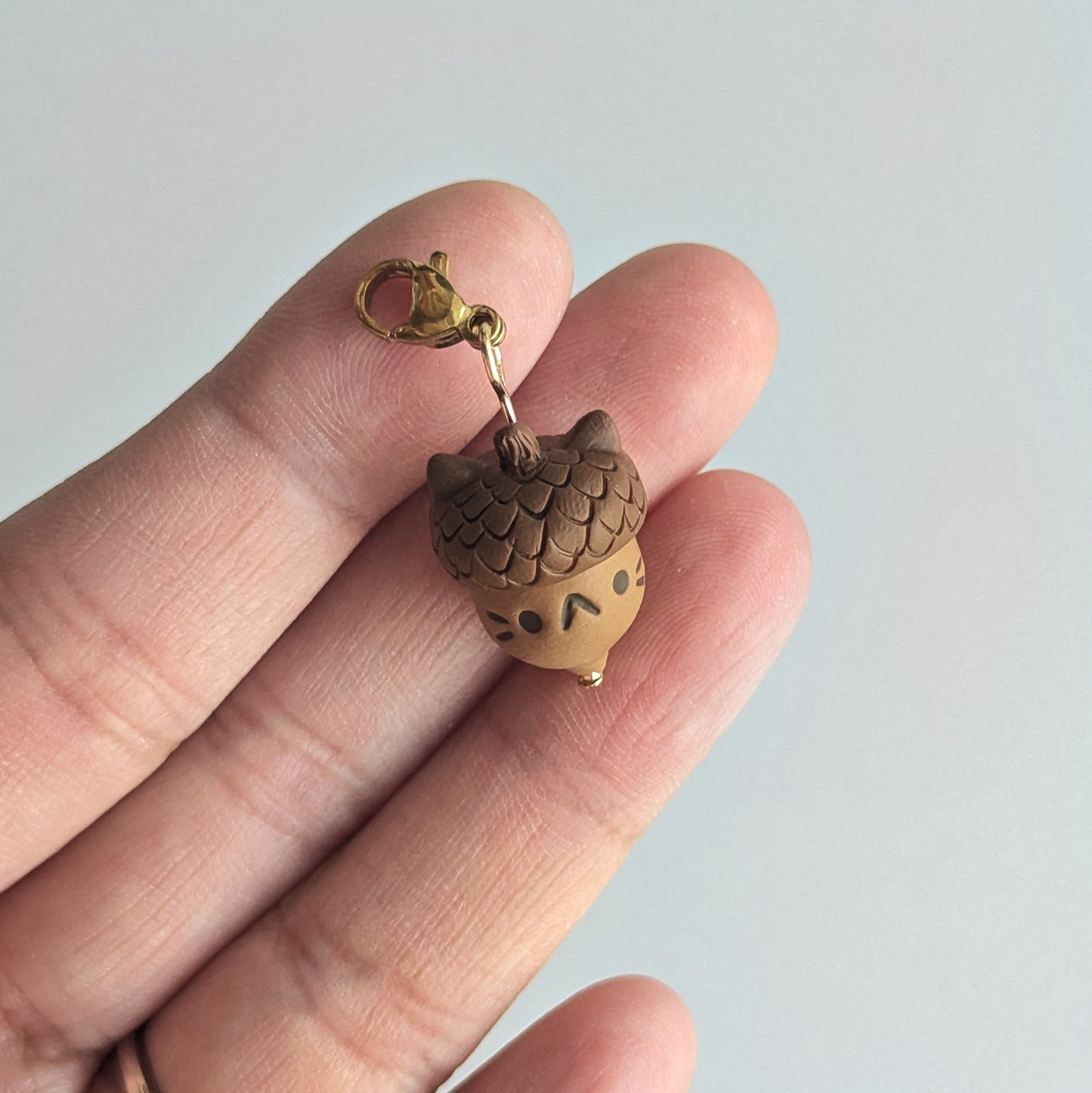 Acorn Cat Charm