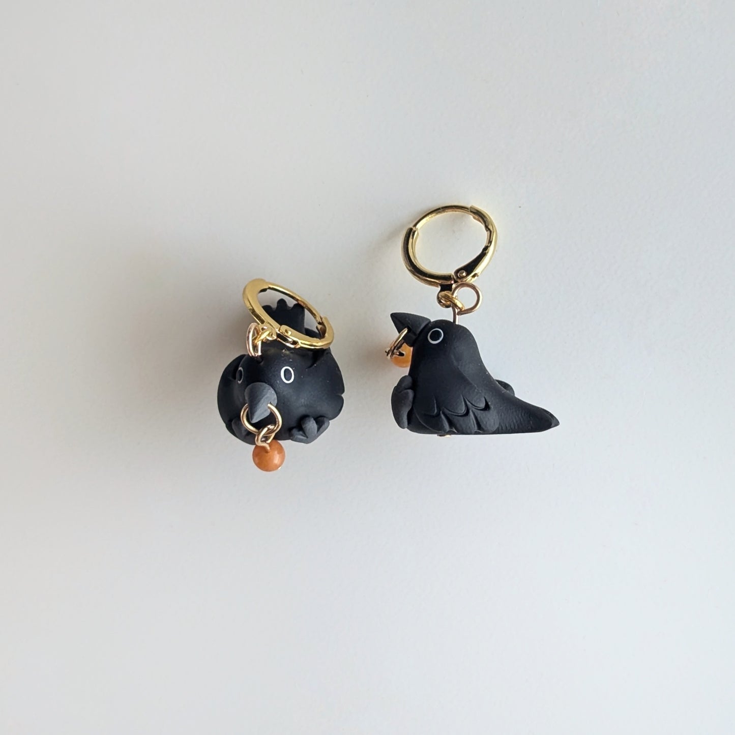 Crow & Trinket Earrings (Orange)