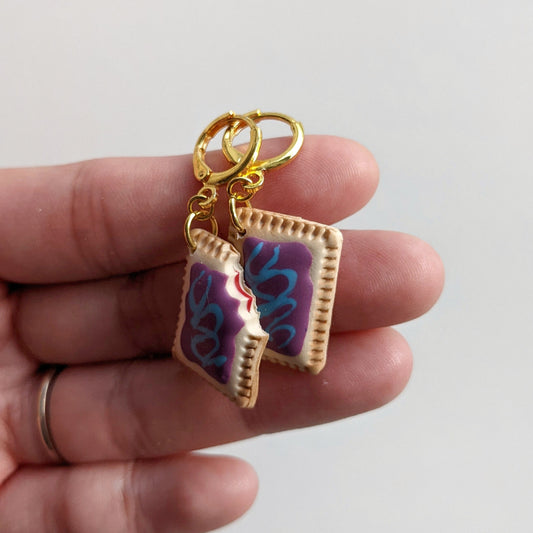 Berry Toaster Pastry Earrings