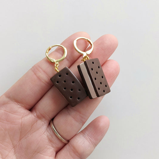Ice Cream Sandwich Earrings